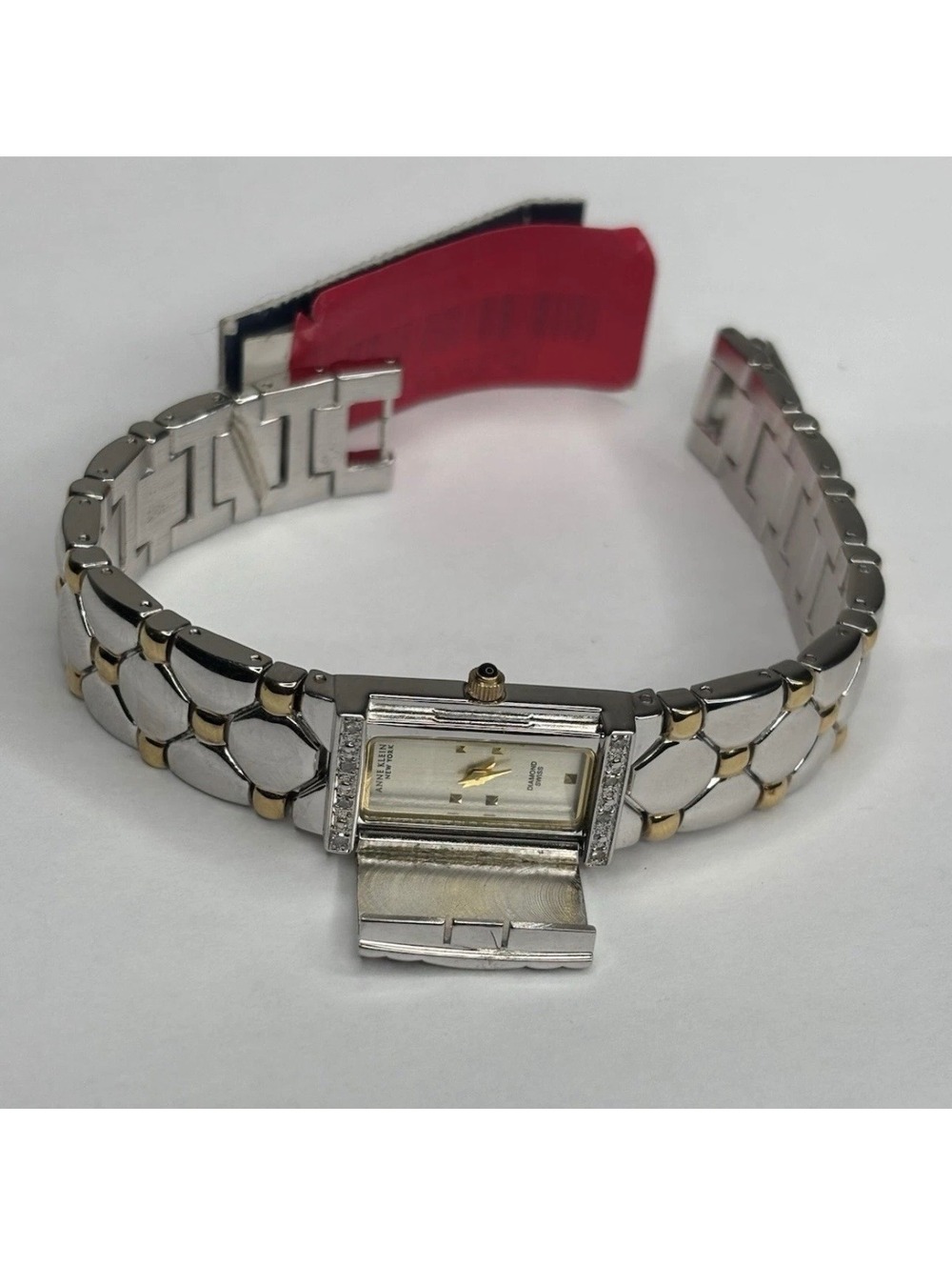 Vintage Anne Klein Two Tone Hidden Face Quartz Watch